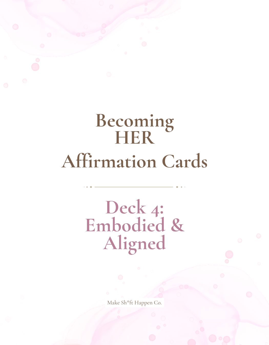Becoming HER Affirmation Cards - 4 Decks - TOTAL 75 CARDS (DIGITAL)
